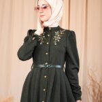 جلباب اطلس شتوي فاخر