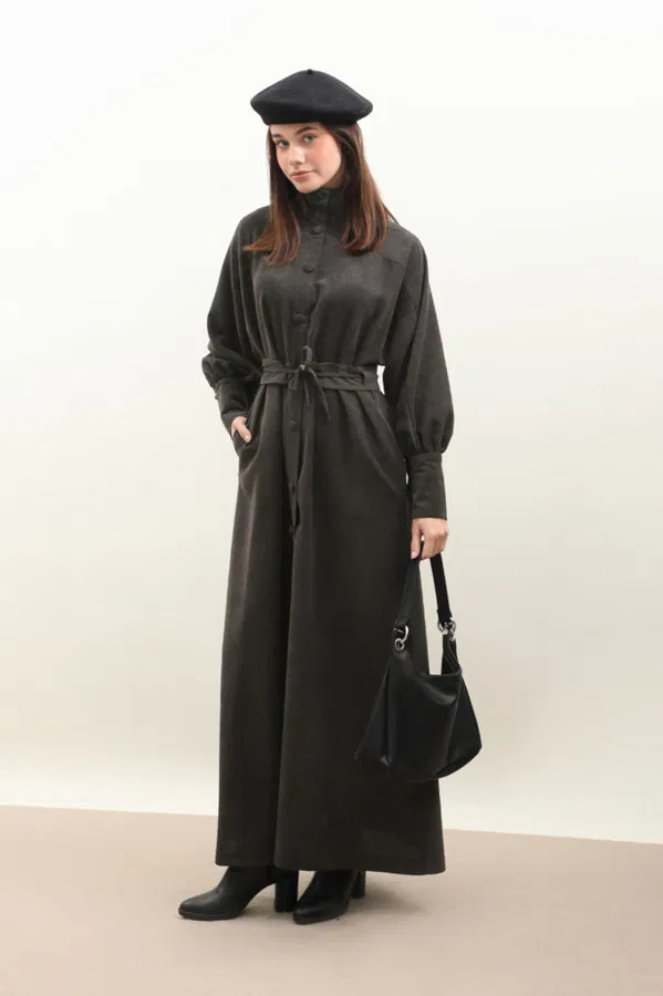 dokulu-vintage-elbise-antrasit-elbise-zulays-46209-56-O