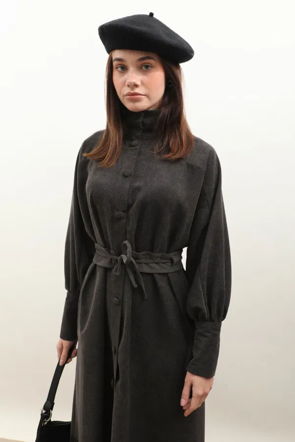 dokulu-vintage-elbise-antrasit-elbise-zulays-46214-56-O