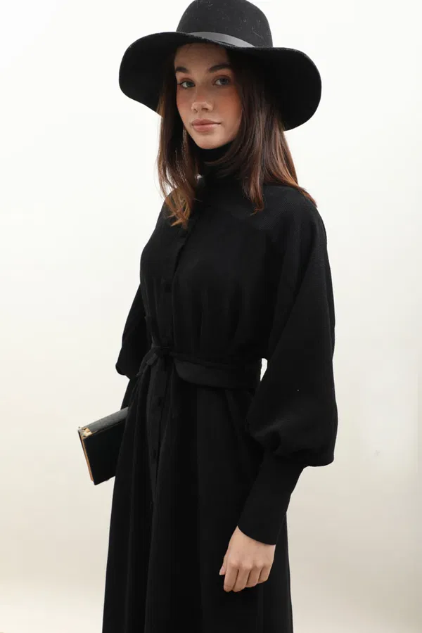 dokulu-vintage-elbise-siyah-elbise-zulays-46229-56-O