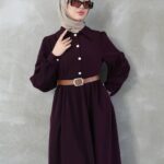 فستان صيفي كريستال كريب بألوان رائعة