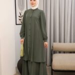طقم مدينه تنورة وقميص طويل